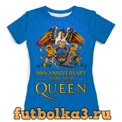 Футболка Queen 50th Anniversary 1970-2020 женская