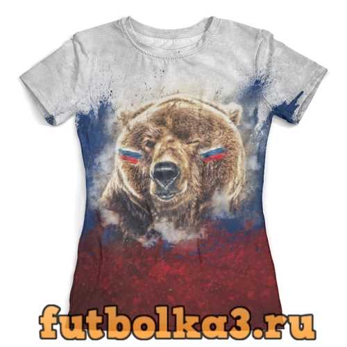 Футболка Русский Медведь женская