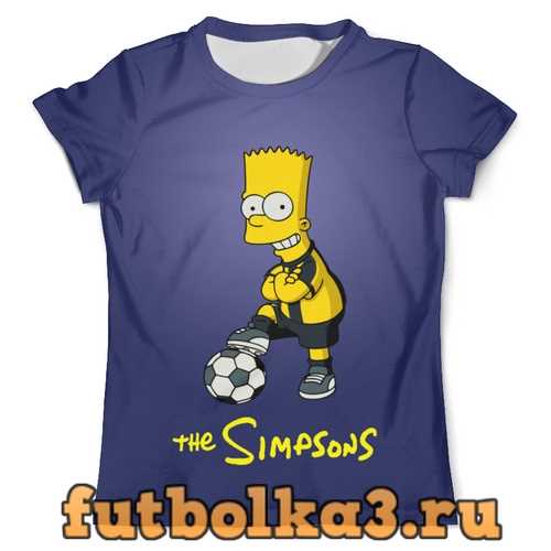 Футболка The Simpsons (Барт футболист) мужская