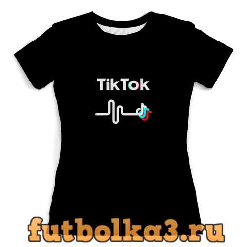 Заказать футболку с надписью Tik Tok от дизайнера принта ZoZo – ц...