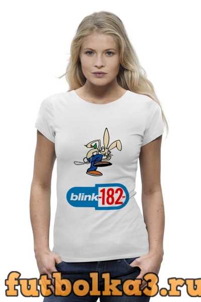 Футболка blink-182 rabbit женская
