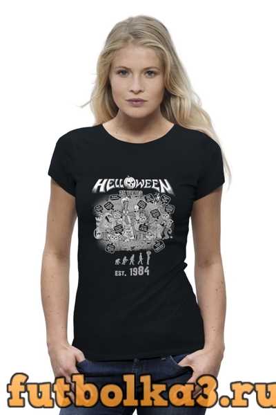 Футболка Helloween ( rock band ) женская