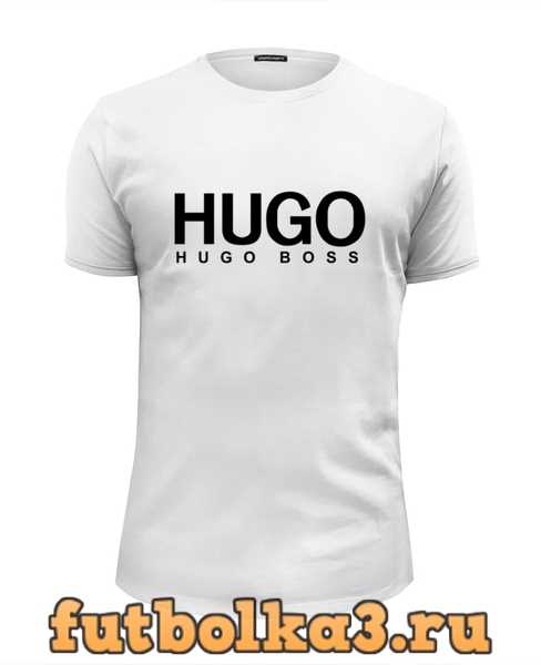 Футболка мужская с надписью hugo boss