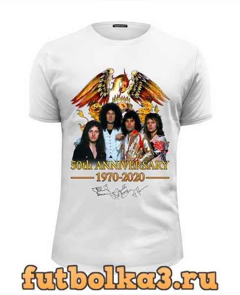 Футболка Queen 50th Anniversary 1970-2020_ мужская