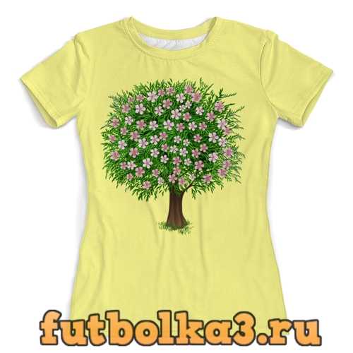 Футболка Цветочное дерево женская