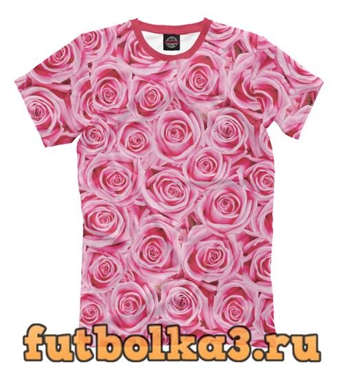 Футболка Розовые розы мужская