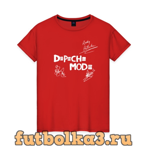 Футболка Автографы Depeche Mode женская