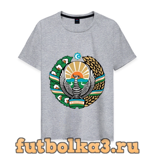 Футболка Узбекистан герб мужская